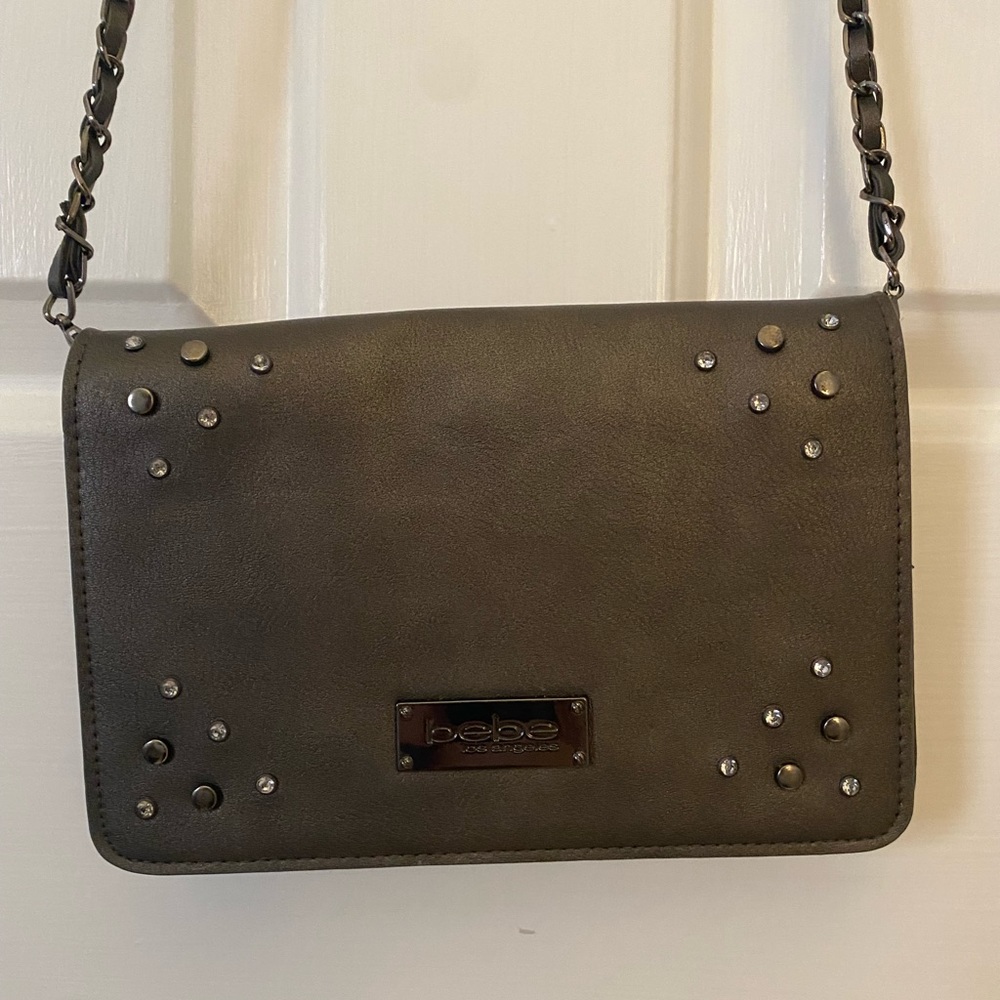 Bebe Crossbody - gunmetal accents